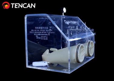 estándar de ISO altamente transparente de acrílico de la caja de guantes 500m m del grueso de 15m m